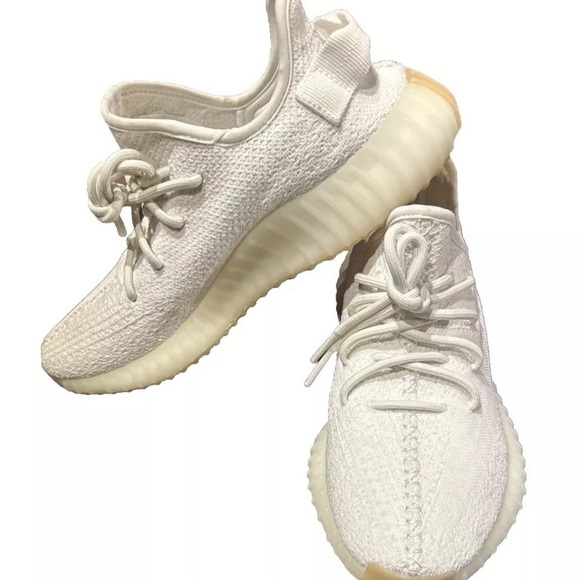 Men’s Size 9 - adidas Yeezy Boost 350 V2 Low Cream White / Triple White - Picture 1 of 10